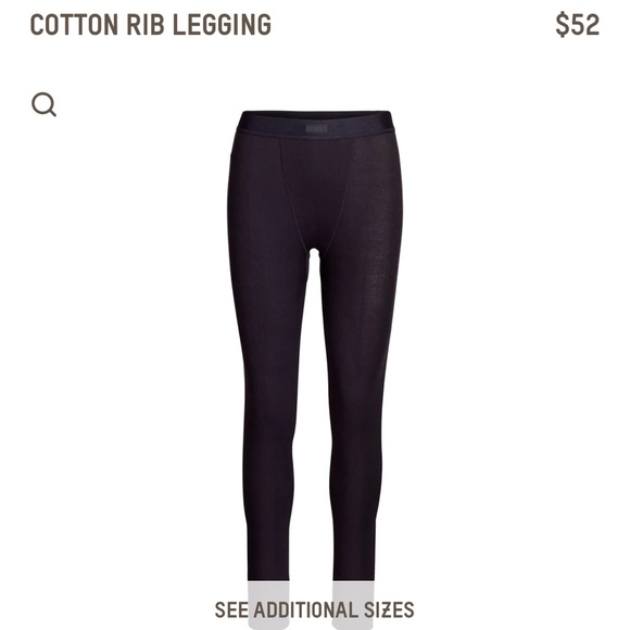 SKIMS Pants - COPY - Skims NWT cotton rib leggings